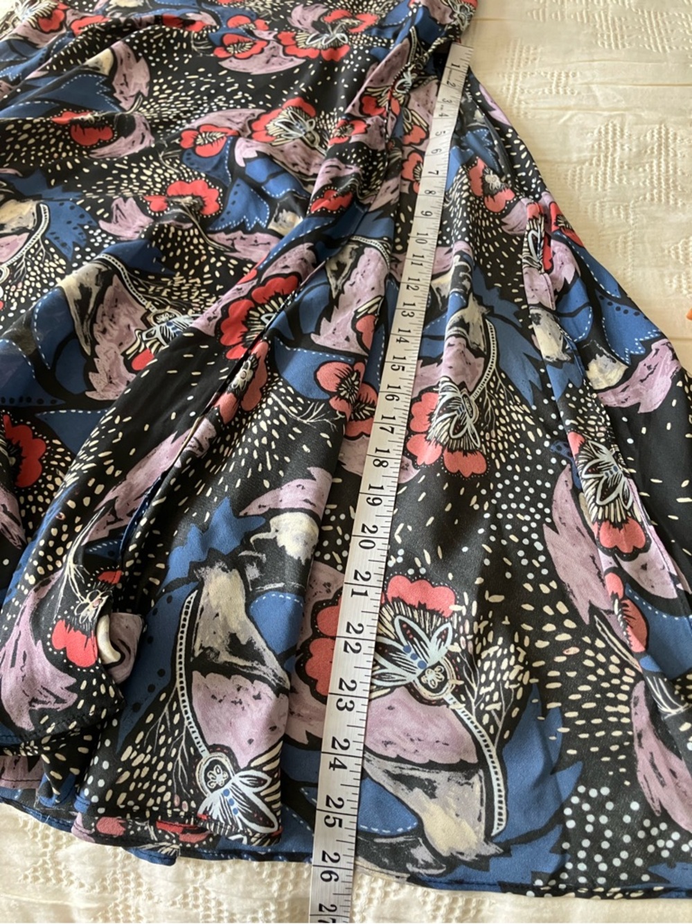 FREE PEOPLE Colorful Floral Maxi Skirt Size 2 (Like a 6) - Picture 9 of 13